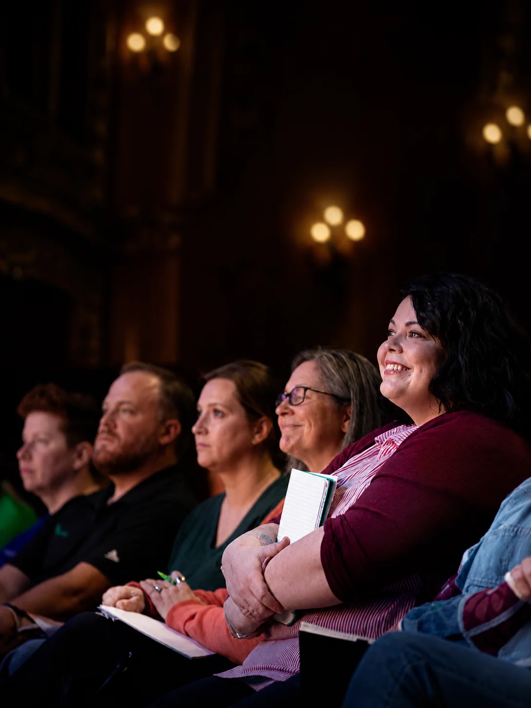 Leaders gathered at a past Leadercast event